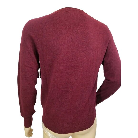 Buttoned Down Men's Sweater Size S 100% Pure Cashmere Burgundy V Neck (16) - Picture 7 of 12